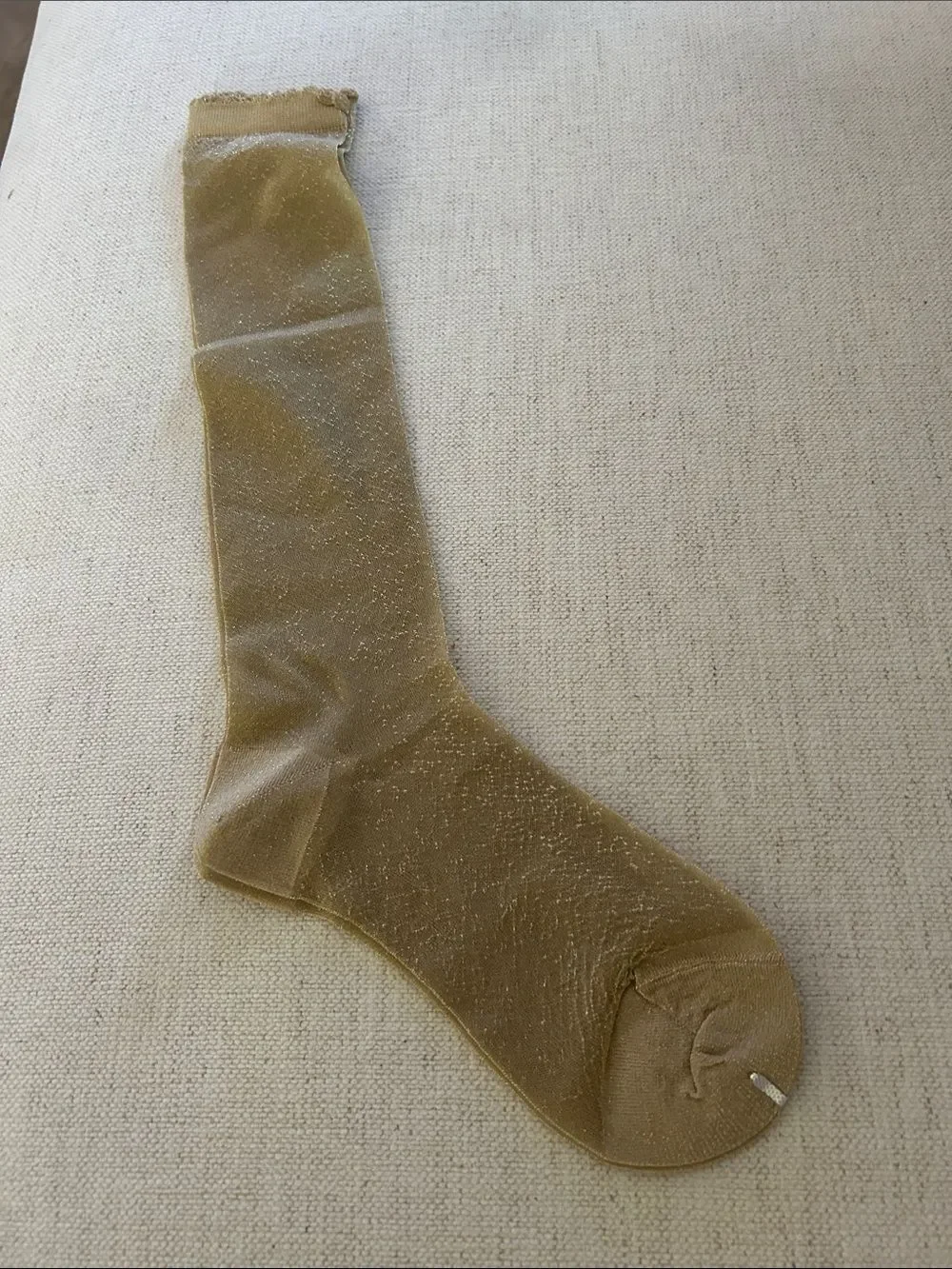 High Heel Jungle SHEER MAGIC KNEE SOCK - GOLD